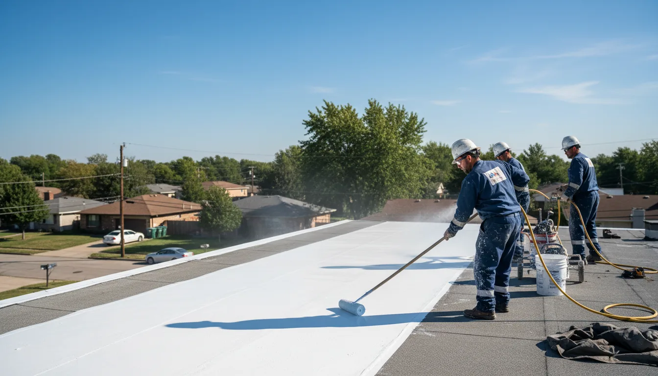 Commercial roof coating in Eddyville, IL near me